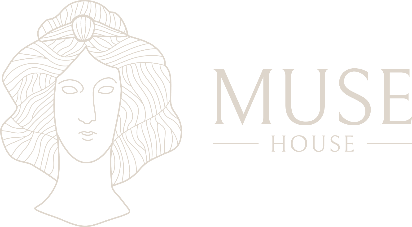 Muse House logo novi beige transparent